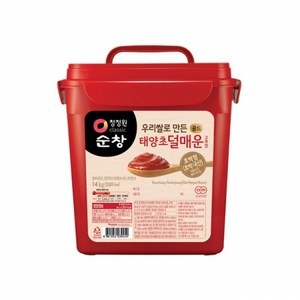 청정원 우리쌀 덜매운 골드 고추장 14kg, 1개