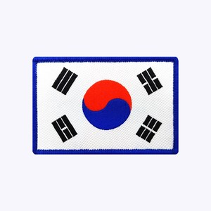 군화와고무신 태극기 흰색 - 군인가방 패치 와펜