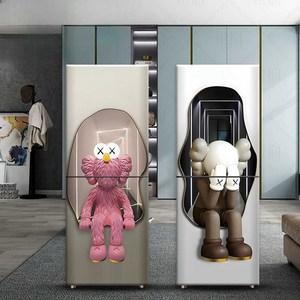 냉장고 시트지 리폼 스티커 캐릭터 셀프인테리어 에어컨 접착, C타입 중형