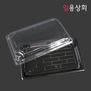 [ILYONG] 초밥용기 HC WL-09 PP-020 300세트 검정, 300개, 1세트