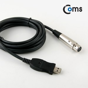 Coms USB to 캐논 XLR 컨버터 케이블 KT804, 1개, 3m