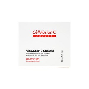 셀퓨전씨 엑스퍼트 화이트큐어 비타셉12 크림 50ml - 마스크팩 2매 증정 CellFusion C VITA CEB12 CREAM, 1개