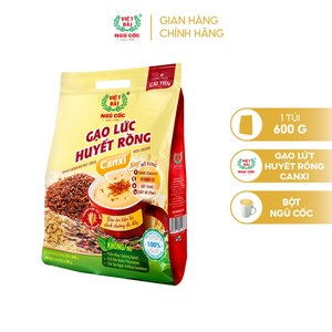 [VIETTAI/비엣다이] 맛있는 칼슘 드래곤즈 블러드 현미 시리얼 파우더 600g, 1개