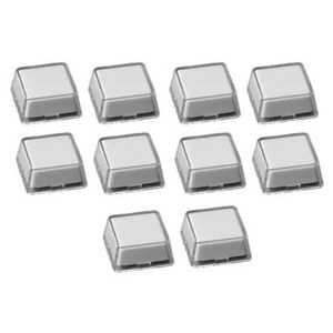 10Pcs 투명 Keycaps 더블 레이어 Keycaps 이동식 종이 클립 사용자 정의 MX 스위치 Relegendable Keycap 쉘 보호