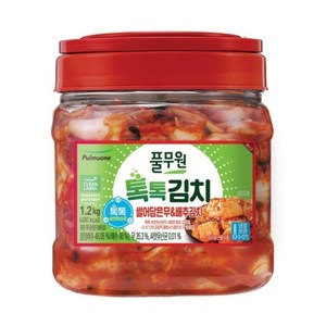 풀무원 톡톡 무&배추김치 PET, 1.2kg, 1개