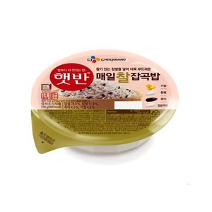 햇반 매일 찰잡곡밥, 210g, 48개