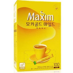 맥심 모카골드 마일드 커피믹스 100T x 8개 믹스커피, 12g, 100개입