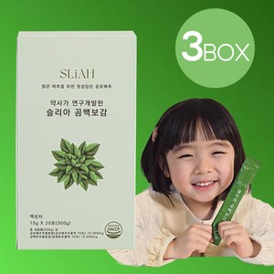 슬리아 곰백보감 곰보배추시럽 아기 스틱 배암차즈기 삼백초 추출물 유산균, 300g, 3개