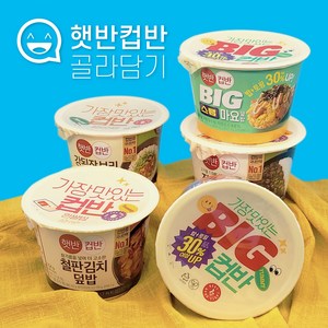 [JB유통] CJ 햇반 컵밥 컵반 골라담기 자유선택 비비고 간편식 즉석밥 즉석식품, 200g, 1개, [JB] 사골곰탕국밥 166g