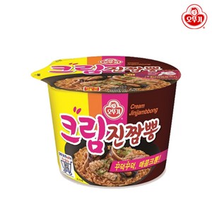 오뚜기 크림 진짬뽕 큰컵 105g, 4개