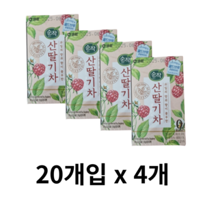 순작 콜드브루 아이스티 산딸기차 티백, 1.8g, 20개입, 4개