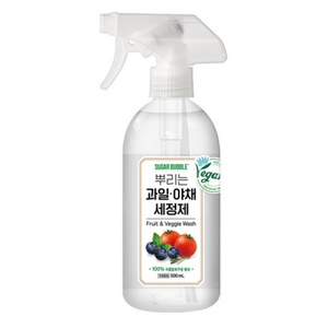 슈가버블 뿌리는 과일 야채 세정제, 500ml, 2개