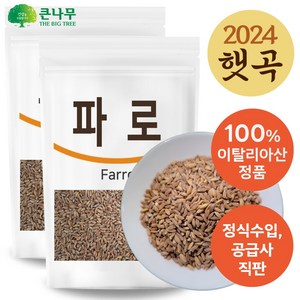 The큰나무 이탈리아산 고대곡물 파로 고대 통곡물 파로쌀 엠머 밀, 1kg, 2개