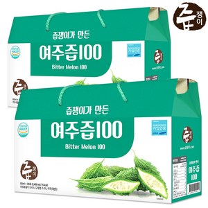 즙쟁이 여주즙 30포 x 2개, 2.4L, 2박스