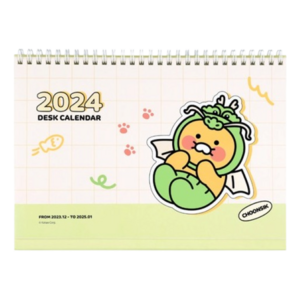 [춘식이 2024 탁상 캘린더]달력 2024년달력 캘린더 디데이 2024달력 스케줄러 2024년 감성캘린더 달력만들기 탁상달력 3D달력 탁상달력 1년달력 새해달력 카카오프렌즈달력, 그린