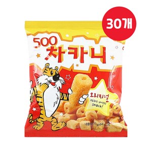 추억의 차카니 바베큐 시즈닝 스낵 32g x30개 과자 아이들 사무실 간식, 30개