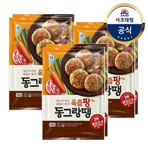 [대림냉동] 대림선 육즙팡 동그랑땡600g(300x2) x3개, 300g, 6개