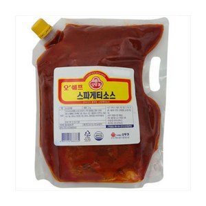 오뚜기 오쉐프 스파게티소스 2kg 1+1, 2개