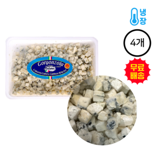 발라리니 고르곤졸라 피칸테 큐브 크럼블, 500g, 4개