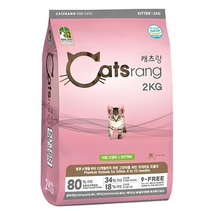 캐츠랑 키튼 어린 고양이 건식사료, 닭, 2kg, 1개