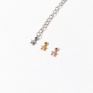 비즈아이 [8-026-16]써지컬스틸 펜던트 초미니별 5x7mm 1개