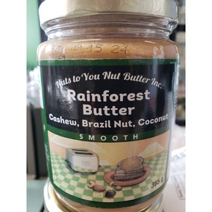 넛츠투유 Nuts To You 레인포레스트 넛 버터 코코넛 스무스 Rainfoest Nut Butte with Coconut Smooth 365g, 1개