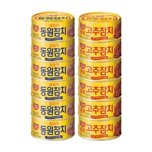 동원 살코기참치85g 6입+고추참치85g 6입, 85g, 12개