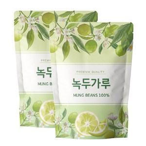 닥터릴리 녹두 가루 분말, 500g, 2개