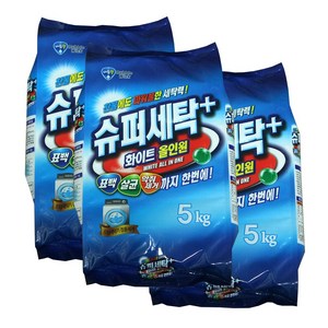 버블윅 슈퍼세탁 플러스, 3개, 5kg