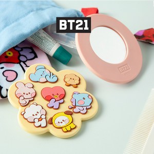 bt21 거울세트 BT21손거울, 옐로우, 1개