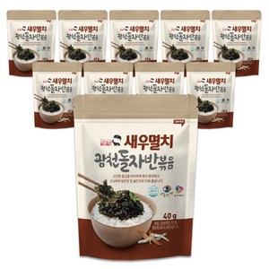 이반장 광천 새우멸치 김자반 돌자반 볶음, 40g, 10개