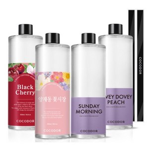 코코도르 디퓨저 리필, 편백, 500ml, 4개