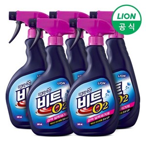 비트 O2 얼룩제거제 500ml x 5개