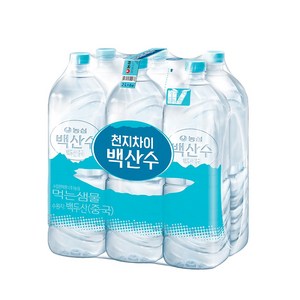 농심 백산수 무라벨 생수 2L x 6페트, 6개