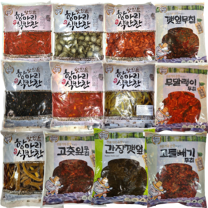 4kg 절임 반찬 21종 업소용 대용량 항아리반찬 반찬단지 유림 무말랭이 깻잎무침 간장깻잎 간장고추 오이 콩조림 궁채 알마늘 고들빼기 파래무침 고추잎무침 오복지, 19.깻잎무침(반찬단지), 1개