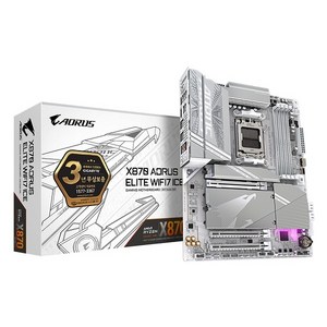 [GIGABYTE] X870 AORUS ELITE WIFI7 ICE 제이씨현 (AMD X870/ATX)