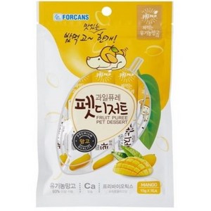 포켄스 과일퓨레 펫디저트 15g x 7p, 망고, 105g, 6개