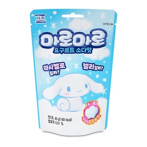 서주 산리오 시나모롤 마로마로 젤리 요구르트 소다맛 40g, 1개