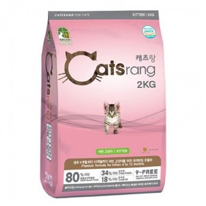 캐츠랑 키튼 어린 고양이 건식사료, 닭, 2kg, 1개