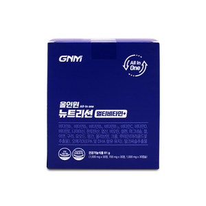 GNM 올인원 뉴트리션 멀티비타민+, 30회분, 1개