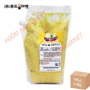 푸드올마켓_ 코다노 홀그레인소스 2kg /냉장 머스타드소스, 1개