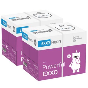 엑소 큐트베어 복사용지 80g, A4, 5000개