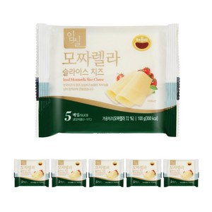 임실치즈농협 모짜렐라슬라이스치즈, 100g, 5개