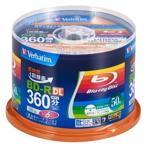 Vebatim BD-R 50GB VBR260RP50SV1 ‎바베이텀(Vebatim) 바베이텀 1회 녹화용 블루레이, 1개