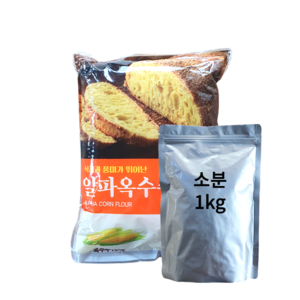 새롬푸드 맛좋은 알파옥수수가루, 1kg, 1개