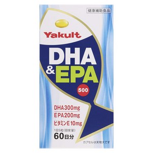 야쿨트 DHA 300mg 앤 EPA 200mg 500 캡슐, 1개, 300정