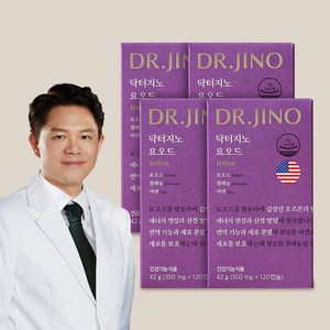 DR.JINO 닥터지노 요오드 4개입 고용량 12.5mg 미국산, 120정, 4개