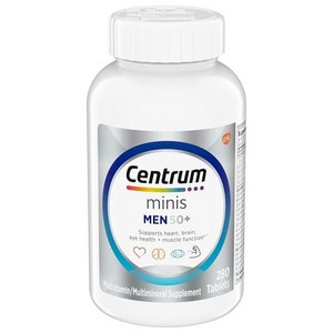 Centum 남성용 미니 50+ 멀티비타민미네랄 셔플리먼트 태블릿 280정, 1개