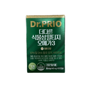 닥터프리오 더다른 식물성 알티지 오메가3, 60정, 1개