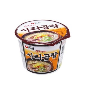 농심 사리곰탕면 컵라면 큰사발 111g, 10개